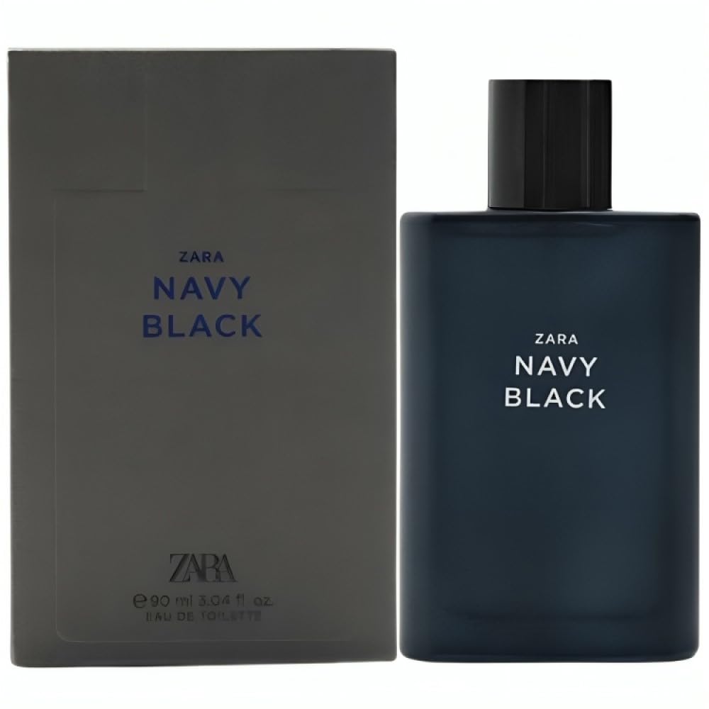 ZaraNavy Black Cologne for Men EDT Eau De Toilette 90 ML (3.04 FL OZ)