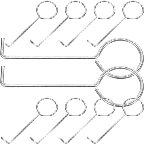 HOLIDYOYO 10pcs Stainless Steel Shower Drain Hooks Tub Drain Removal Tool Sink Strainer Lifting Hook for Easy Cleaning