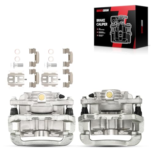 Image of Torchbeam Rear Brake Calipers Set for Chevrolet 1998-2002 Blazer, Chevrolet 1998-2000 2003 S10 4.3L, Chevrolet 1998-2000 2003 S10 2.2L, Rear Left and Rear Right Calipers Replace # 18B4712+18B4713