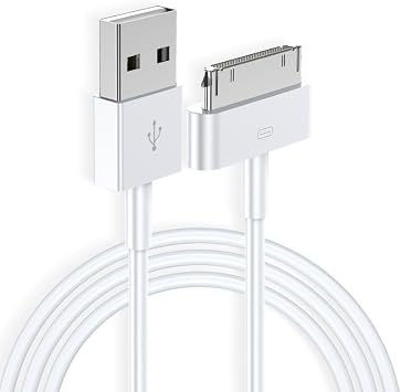 WEDAWN USB to 30-Pin Charger Cable Compatible with iPhone 4/4s/3G/3GS, iPad 1 2 3, iPod Touch 4 3 2 1, iPod Classic 3 2 1, USB Fast Charge & Sync Charging Cord 3.2FT