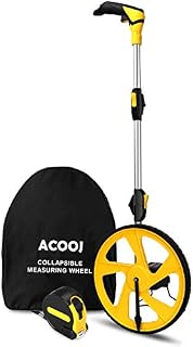 Measuring Wheel Zozen Collapsible with Kickstand and Cloth Carrying Bag Measurement 0-9,999 Ft