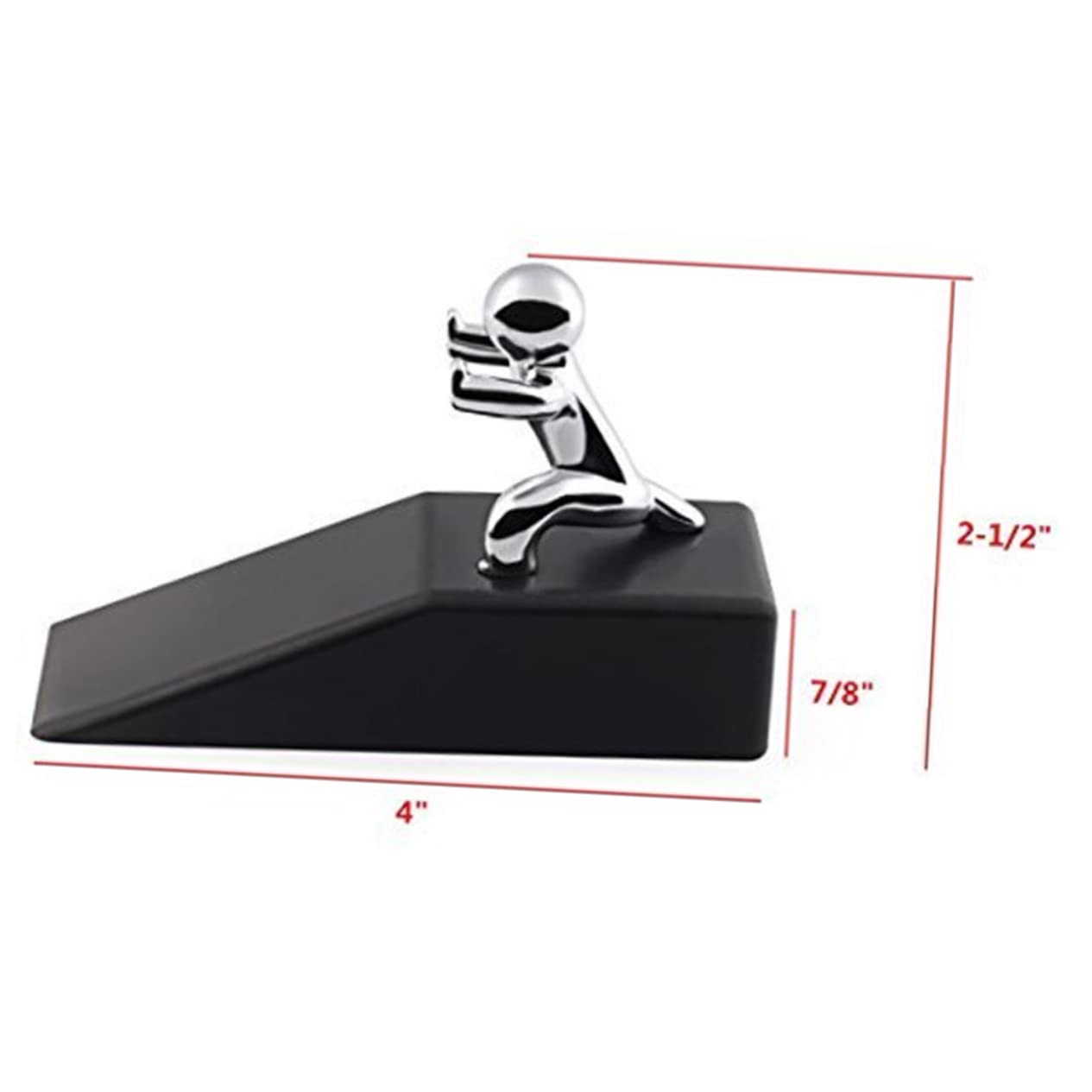 NUOBESTY 2 Piezas Tope De Puerta De Seguridad Tope De Puerta De Goma Antideslizante Cuña De Seguridad De Goma Para Puerta Cuña De Tope De Puerta Topes De Puerta Pesado Clip De Puerta