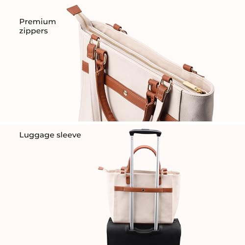 Image of Symbol Premium Women's Tote Hand Bag crafted from Imported PU | Stylish | Office Use - 14 inch Laptop
