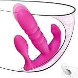 YcsLust 3-in-1 Tragbarer Vibrator mit Fernbedienung – Teleskop-Vibrator mit 10 Vibrationsmodi, G-Punkt- & Klitoris-Stimulation, USB-Aufladung, leise & wasserdichtes Sexspielzeug für Frauen & Paare
