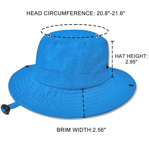 Image of Outdoor Kids Sun Hat UPF 50+ Quick Dry Foldable Bucket Hat Lightweight Adjustable Fishing Safari Hat for Girls and Boys