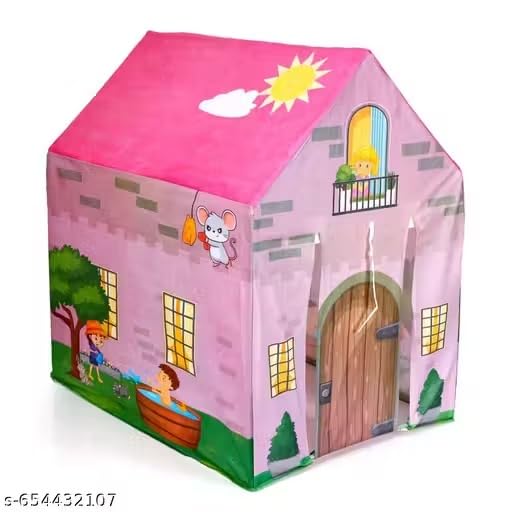 Image of Colorfull and Light Weight Children Play Tent House for 3 to 10 Years Old Kids Girls and Boys Light Weight and Foldable Children Toys,Indoor and Outdoor Kid Tent Houses