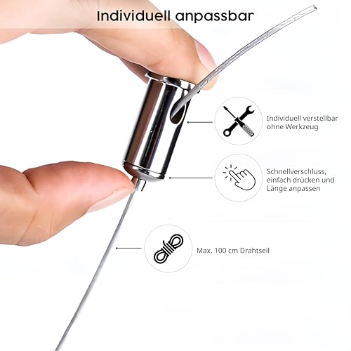 K&ouml;nighaus Infrarotheizung - Deckenbefestigung f&uuml;r Deckenheizung ✓ Drahtseil f&uuml;r Infrarotheizung