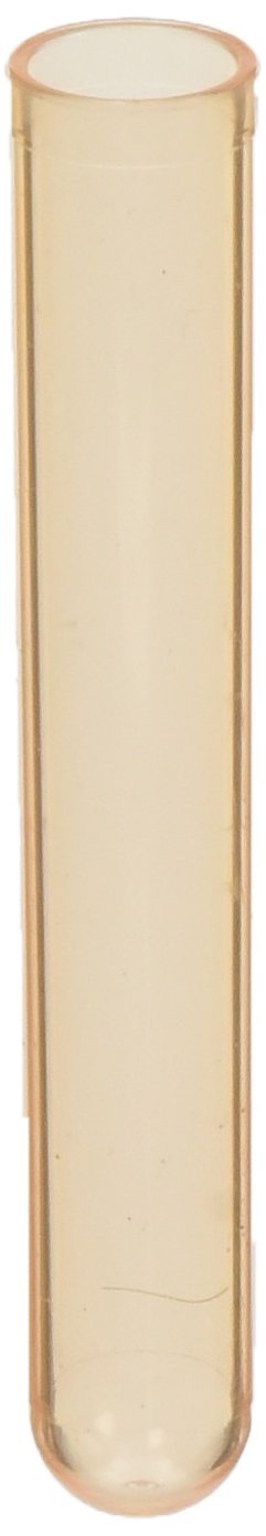 Labcon SuperClear 3311-803-000 Polypropylene Round Bottom Culture Tube without Caps, Orange, 12mm Diameter x 75mm Length, 5ml Capacity (Case of 1000)