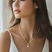 ODIHUI 14K Gold Necklaces for Women Gold Pendant Necklaces for Women Trendy Unique Mobius Loop with a Cubic Zirconia O-Chain for Womens Infinity Necklace with Pendant