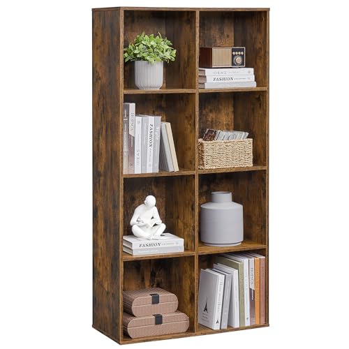 VASAGLE Bibliothèque, Étagère, Meuble de Rangement avec 8 Compart...