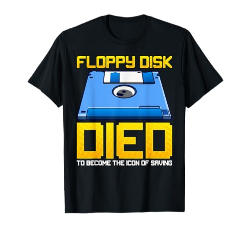 Floppy Disk Retro Technik Technikfreaks Computer Geek Nerd T-Shirt