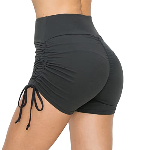Image of ALWAYS Faux Leather Shorts - High Waist Active Stretch Yoga Short Pants for Women