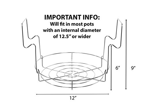 Concord SSCR-02 12 Inch Stainless Steel Canning Rack. Holds 8 Pint Or 7 Quart Jars. No Rust thumb #3