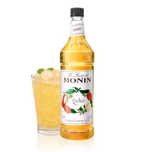 Image of Monin - Lychee, Great for Teas, Lemonades, Smoothies, & Cocktails, Gluten-Free, Non-GMO (1 Liter)