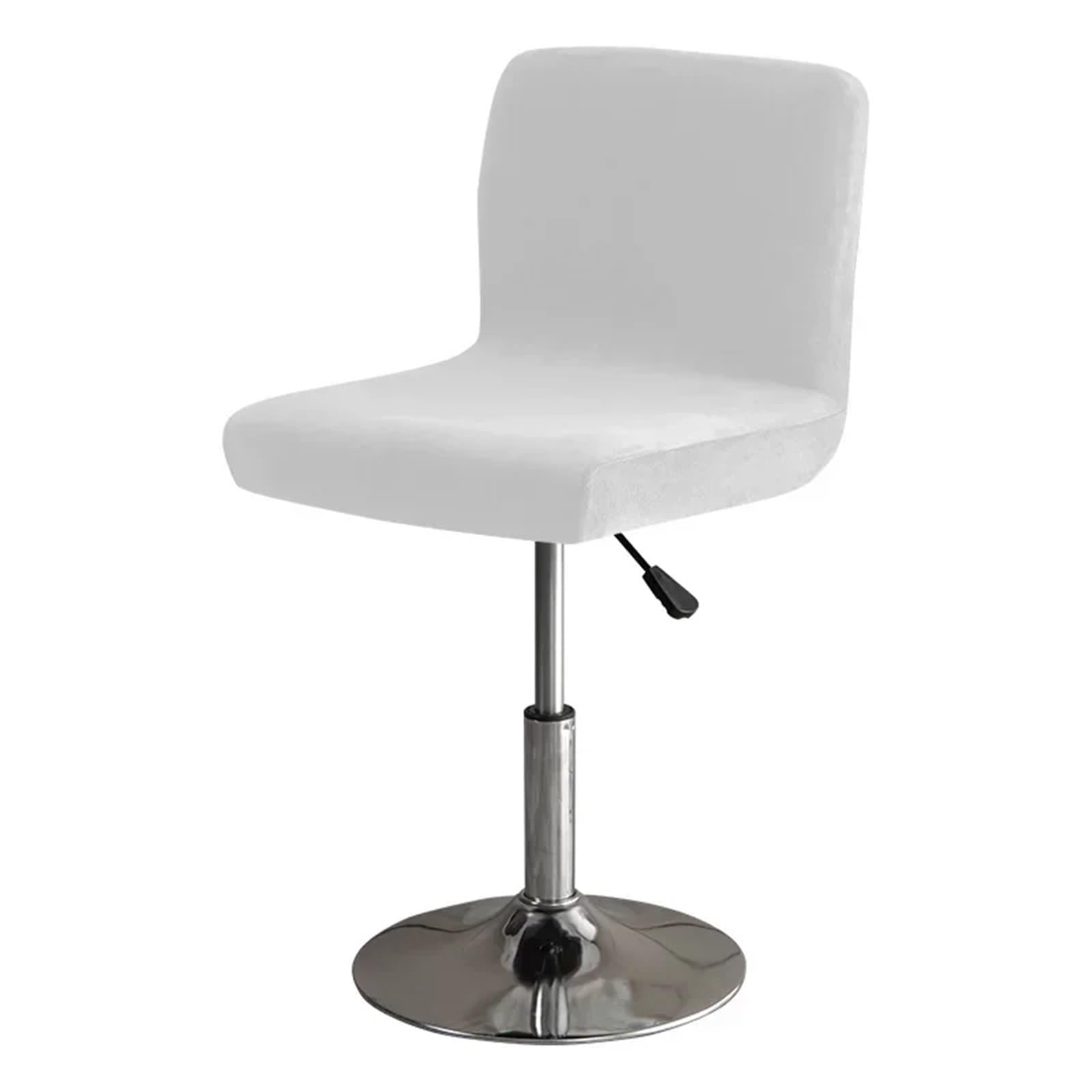 FVDZRFIE Chair Covers Thick Velvet Bar Stool Chair Cover Plush Rotating Spandex Stretch Low Back Dining Seat(Color 3,1pcs Chair Cover)