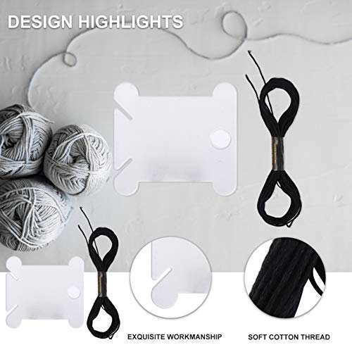 ARTIBETTER Fios de Bordado Pretos Fios de Ponto Cruzado Fios de Fios Com Bobinas de AlgodÃ£o Fios de