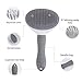 PSPS Pet Deshedding Brush, Self-Cleaning Slicker Brush for Dogs and Cats, Grooming Tool