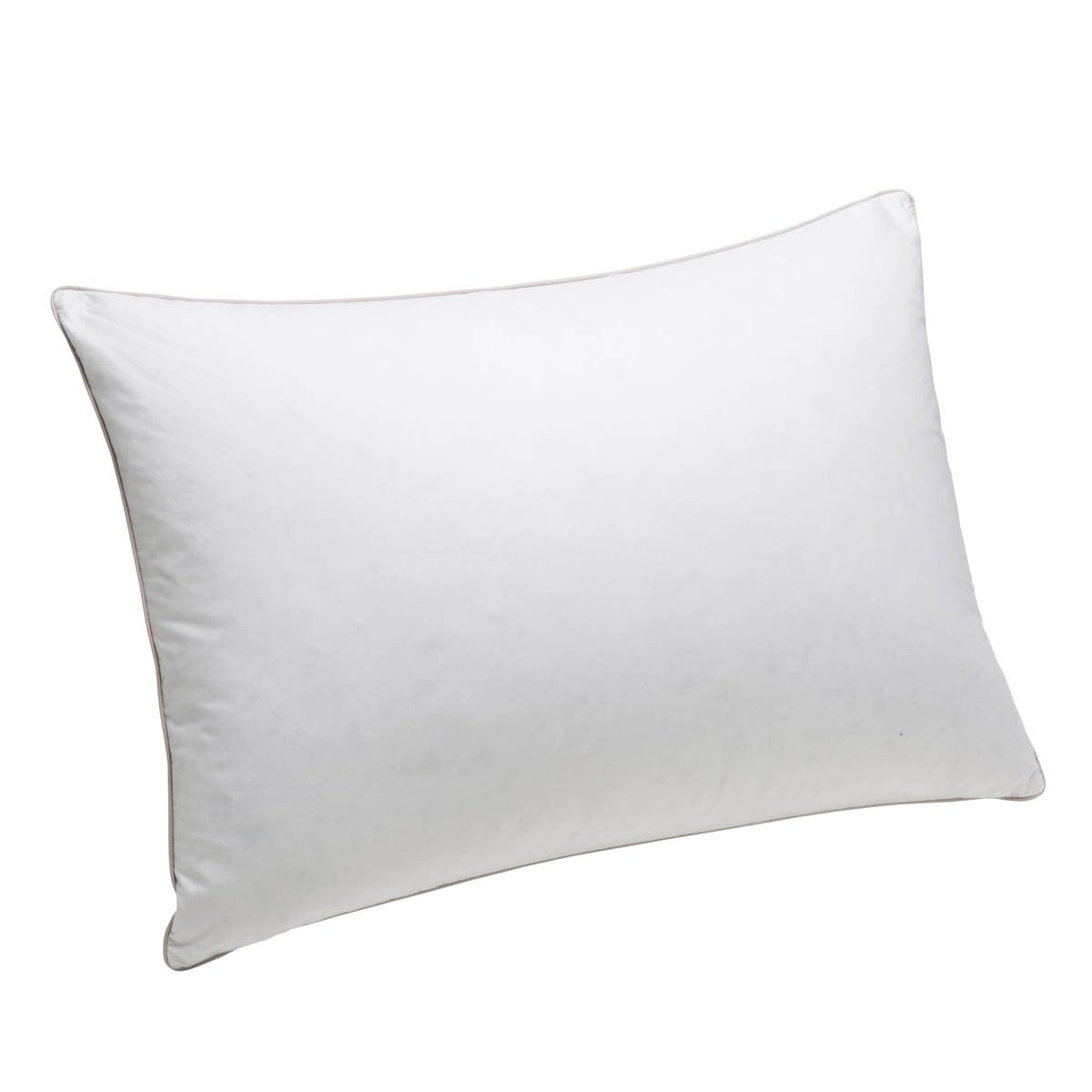 Dunlopillo - Oreiller L'incomparable 60x60 cm - Soutien Medium (Dos) - Fibre Polyester Soufflée Sensation Duvet - Gonflant & Maintien - Enveloppe 100% Coton Sergé - Lavable 40°C