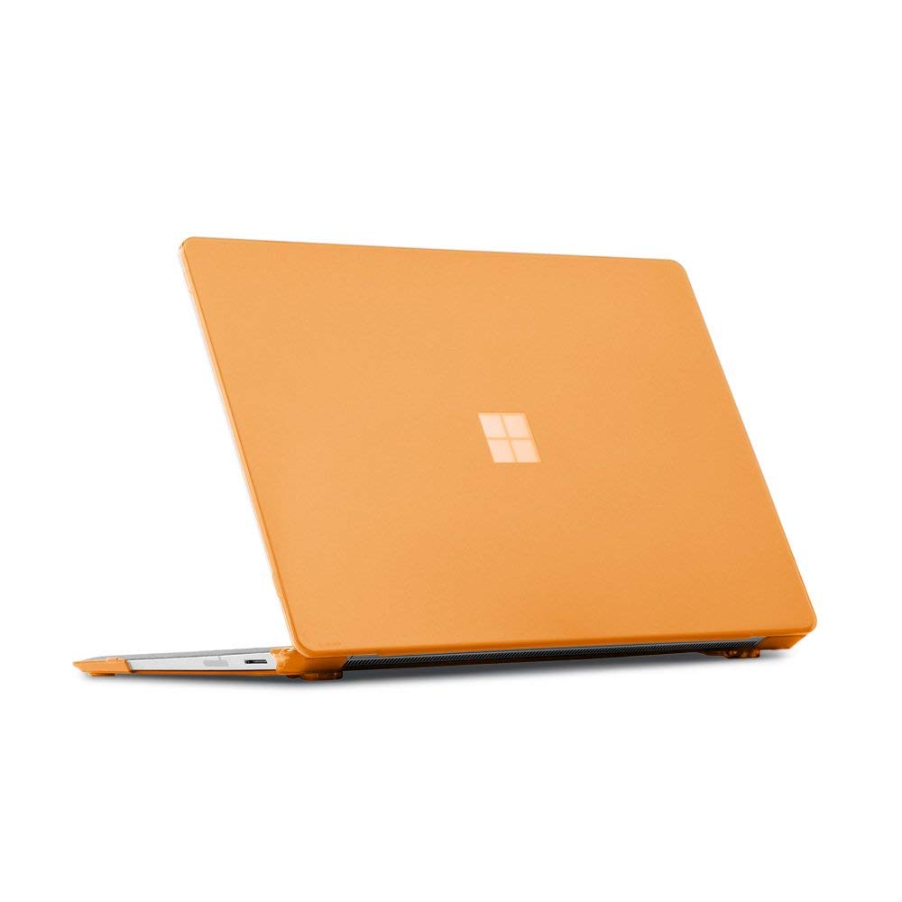 mCover Cover rigida compatibile solo con Microsoft Surface Laptop 1/2/3/4 13,5" con tastiera in metallo (non per tastiera Alcantara) - Arancione