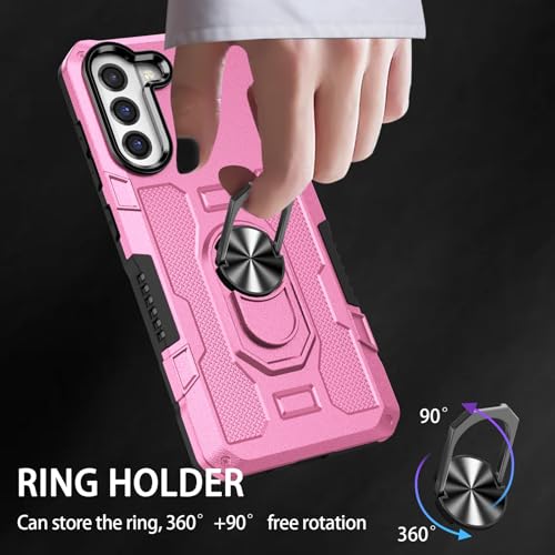 Coque Samsung S21 FE antichoc avec anneau support rotatif PC rigide - 7