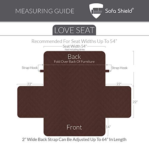 image for Sofa Shield Original Patent Pending Reversible Loveseat Protector for 