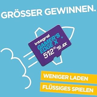 Carte microSD Express Gamer's Edge X 512 Go – pour Switch 2, 890 Mo/s Lecture, 810 Mo/s écriture, NVMe, 4K, A1, Vitesse de feu, loadings éclairs, Perf’ Max, zéro lag, Boost Gaming Total