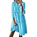 Robe Femme Été Vintage Sexy avec Manches Mode Dress Grande Taille Fleurie Couleur Robes Soirée Élégante Chic Longue Robes