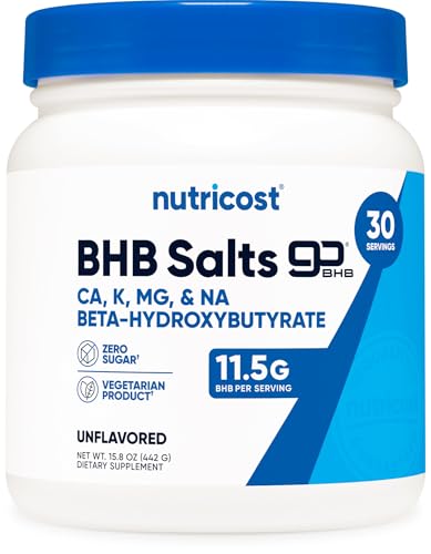 Nutricost Keto BHB Exogenous Ketones 4-in-1 (30 Servings) 12g Beta-Hydroxybutyrate