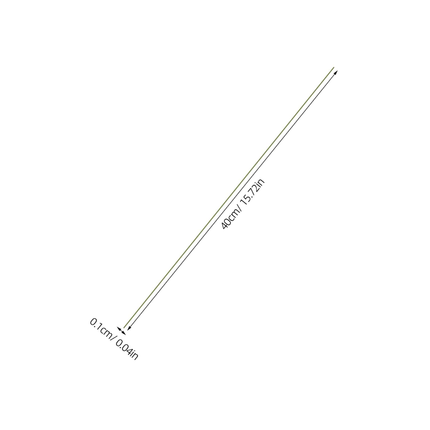 STOBOK 200pcs Green Floral Wire Stems for DIY Crafts Iron Wire for Flower Arrangements Bouquets Wreaths and Art Projects