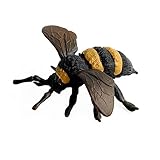 Generic 子供向け動物モデル教育用プラスチック置物おもちゃ、安全な素材、子供の動物認識を啓発、蝶、ユニコーン、蜂、テントウムシ、カマキリ、バッタ、クワガタ、学習用おもちゃ 環境に優しいプラスチック (蜂の装飾) image