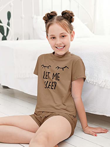 Image of Kingdenergy Girls Summer Cute Print Shorts Set T-Shirt and Short Pant 2 Piece Outfits Clothing Sets