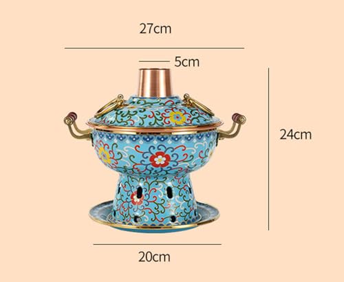Olla de cobre para fondue y shabu 19 cm miniatura 7