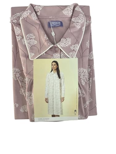 Linclalor Camicia Da Notte Manica Lunga Serafino Con Collo Raglan (Aurora, 52) - 2