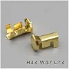 Milkweed Multi-Purpose 50Pcs G45 Auto Brass Tyco Wire Harness Connector Crimp Terminal Fuse Holder Button Contact DJ9007A