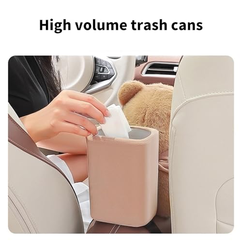 Contenedor de basura para pañuelos de coche con peluches 7