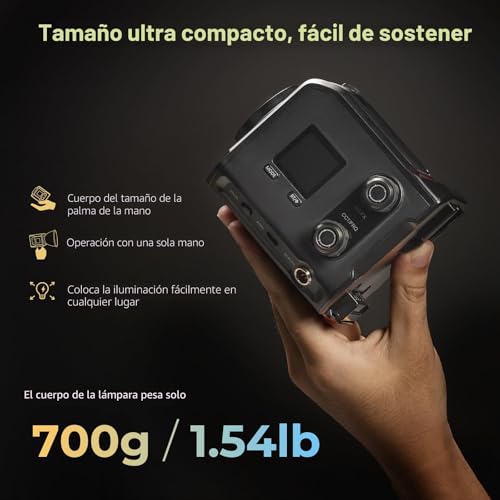 Foco de vídeo SMALLRIG RC 100B COB con 20100 lux y alta fidelidad CRI 97+ para fotografía 2