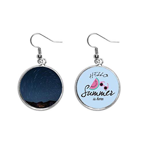 Pendientes de sandía de noche estrellada para lucir en tus fiestas de verano