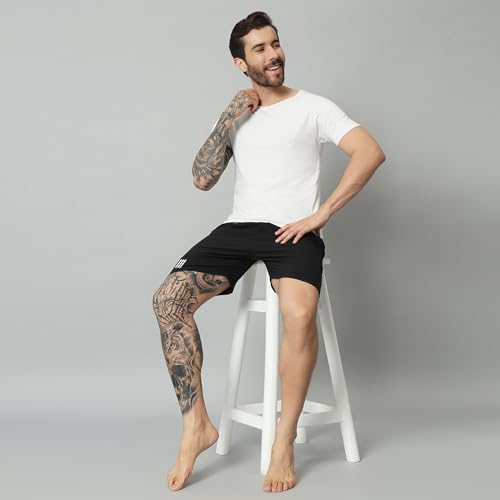 Image of Mehrang Men's Comfort Fit Workout Shorts with Pockets, Gym, Running, Yoga, Crossfit, Weightlifting