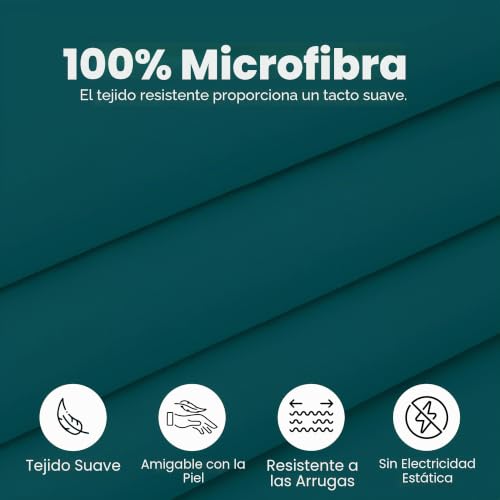 Faldón de cama Queen calidad de hotel con volantes plisados de caída suave 16" 8
