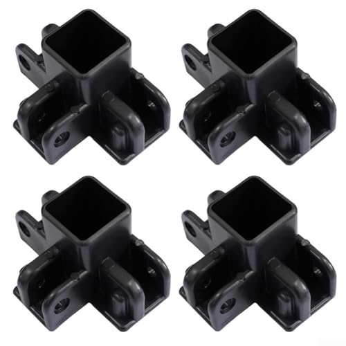 Gdfnmogo 4 Stück Pop-Up-Zeltüberdachung, Pavillon, Mittelstangenbeinkappe, 34 x 34 mm, Kunststoff-Ersatz für 3 x 6 m Unterstand, Zubehör, kompatibel mit Vierkantrohrstangen