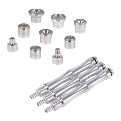 ZEIZOMZER Diamond Dermabrasion Head, Microdermabrasion Kit (9 Tips and 3 Wands and 1 Pack Filters), Facial Exfoliator Tool for Home