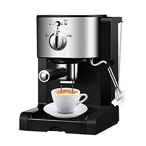 Kaffeemaschine, Espresso, Kaffeevollautomat mit Milchaufschäumdüse, Direktwahltasten & Drehregler, großer 1,5 l Wassertank,1350W