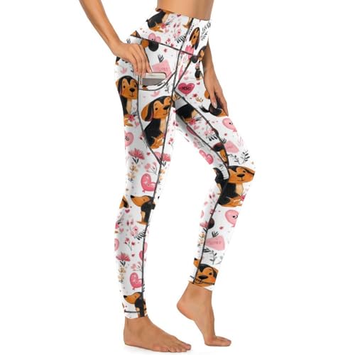 Pantalon de yoga anti-regard opaque taille haute avec poches pour femme