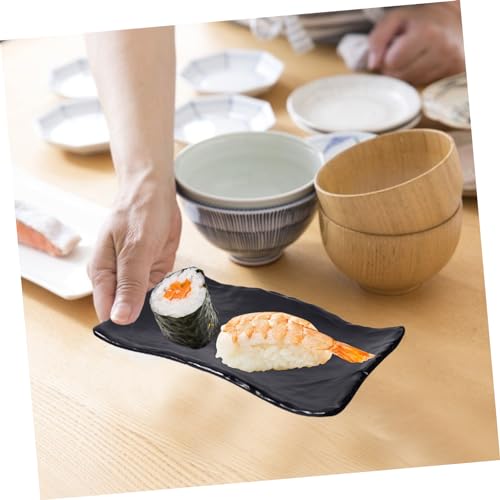 Bandeja Japonesa para Sushi Alipis Plástico Negro miniatura 5