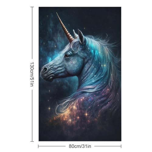Serviette de plage légère Galactic Unicorn compacte pour le cyclisme et la musculation - 3