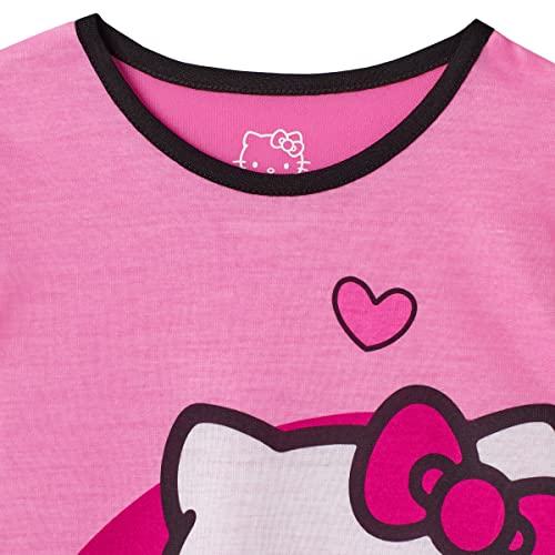 Hello Kitty Girls Pajama Pants and Sleep Shirt Sets 4 Piece PJ Top and Bottom Sleepwear Set for Girls Pajamas for Kids4