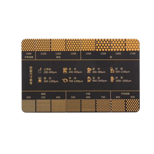 OSALADI Coffee Grind Reference Card Coffee Measurement Ruler for Espresso