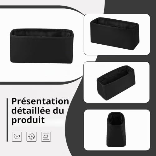 DGAZ Organisateur de Sac en Soie pour Hermès Kelly (25, Noir) – vue 8