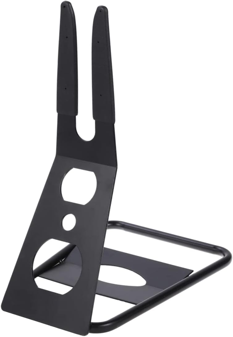 Mountain Bike Parking Rack Stand Adjustable Metal Floor Bike Rack for Mountain Bicycles Portable Display Repair Stand Black for Home Outdoor Use