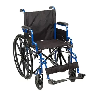 Drive Medical Blue Streak Lightweight Wheelchair - 18-Inch Seat